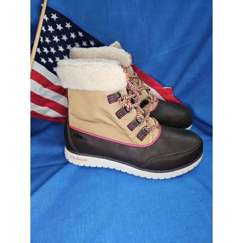 L.L Bean Boots Tek 2.5 Waterproof Hiking Ultralight Pac Snow Insulated Excellent